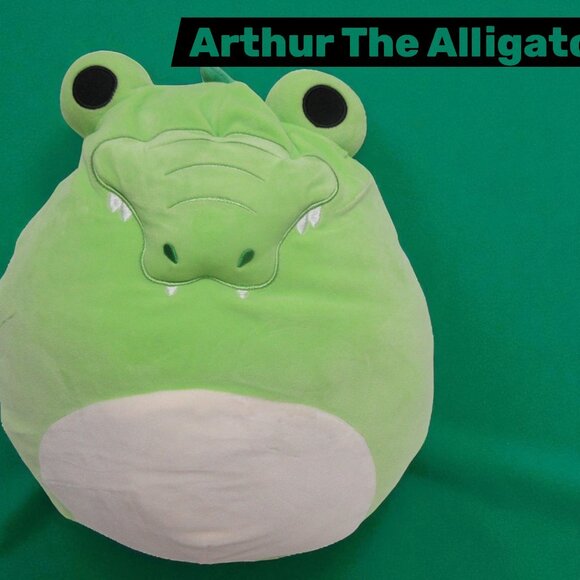 Squishmallow Arthur The Alligator Plush 16" Green Stuffed Animal Crocodile - Picture 1 of 3